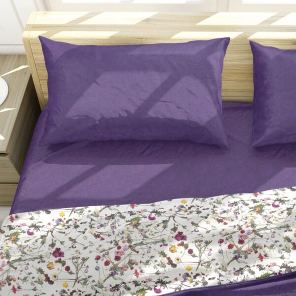 Purple Paisley Sheet Set - King